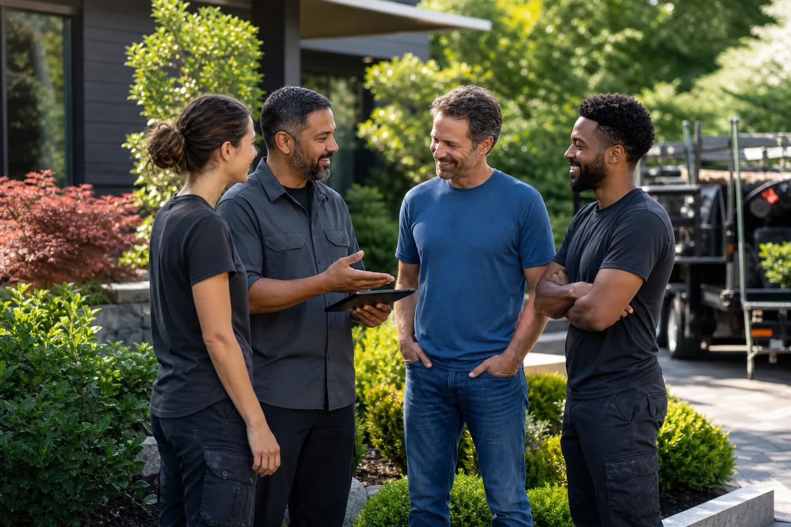 A local business team serving customers in the Austin market